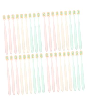 Gleavi 36 STK tooth cleaning with wide and thin toothbrush toothbrushes for at home soft toothbrushes for toothbrushes for home travel toothbrush plastic adult trips brush head 1 piece (1 Pack) as shown x 4 pieces