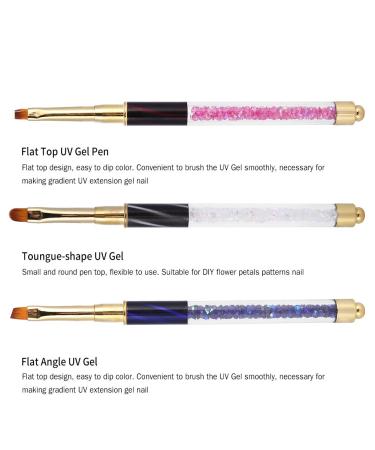 8x Nail Art Brush Set - UV Gel Liner & Gradient Painting Tools | Cat Eye Handle Manicure & Acrylic Brush Kit for Stunning Nail Designs - Buy Online on GoSupps.com