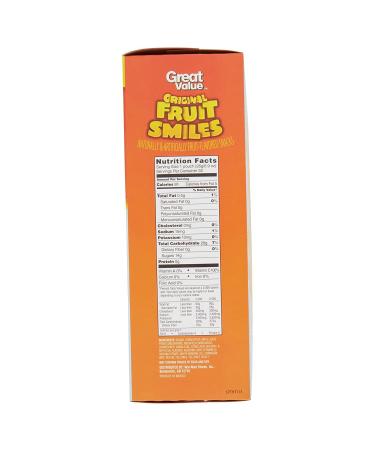 Great Value Original Fruit Smiles Fruit Snacks 45 oz (50 Pouches) - Delicious and Convenient Snack Option - Buy Online on GoSupps.com