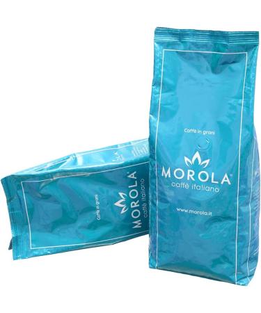 Morola Caff Italiano - Coffee Beans - Morola Decaffeinated Gold Blend - 500g Bag - 0.5kg Pack with One-Way Degassing Valve - Coffee Made in Italy - Buy Online on GoSupps.com
