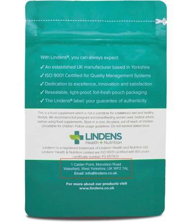 Lindens - Magnesium Max 4-in-1 Complex 90 Caps - 1 a Day UK Made - Muscle Support Bone Health & Energy Boost - Magnesium Glycinate Citrate Malate & Taurate - Letterbox Friendly Vegan - Buy Online on GoSupps.com