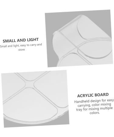 Palette de Maquillage Acrylique 2 Pi ces Portable 4 Compartiments M lange Fond de Teint pour Maquilleur Professionnel et Usage Personnel en Institut de Beaut  - Buy Online on GoSupps.com