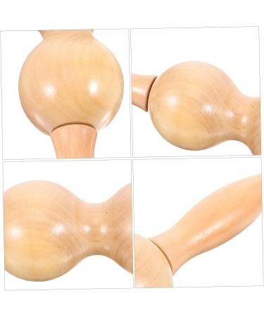 Clispeed 5-St Meridian Neck Massage Device - Wooden 5-Piece Roll Massage Set for Muscle Relief & Fascia Therapy - Portable Manual Massager (31x6cm) - Buy Online on GoSupps.com