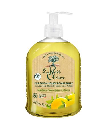 Le Petit Olivier LE PETIT OLIVIER - Pack of 12 - Pure Marseille Liquid Soap - Verbena Lemon Fragrance from the Grasse Region - Gently cleanses the skin - 95% Natural Origin - Made in France - 300 ml