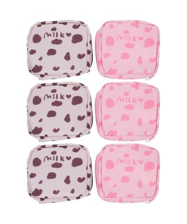 Healeved 6 STK Storage bags for women's bandages Mini storage bag bags for women's bandages Page Pads Pads for women holder period bag stuff Student Student diaper Sorted 1x3stk 13x11.5x4.5cmx3pcs