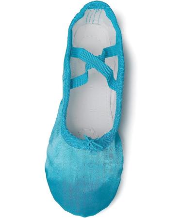 MSMAX Girls Satin Ballet Shoes for Kids - Blue, Size 11 Narrow | Performa Dance Slippers - Buy Online on GoSupps.com