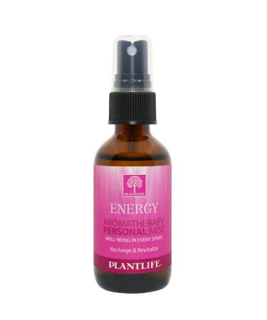 Plantlife Energy Mist Face and Body Spray - Straight From The Plant 100% Pure Therapeutic Grade - Take with You Everywhere - Made in California 2 oz