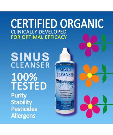Sinus Cleanser - Natural Nasal Cleaner for Allergy Relief and Congestion - 4 fl.oz - Buy Online on GoSupps.com
