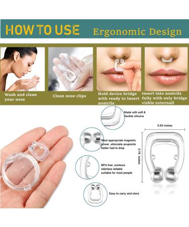 Adjustable Anti Snoring Chin Strap with 4 Nose Clips - Effective Snoring Solution in Blue and Black - Buy Online on GoSupps.com