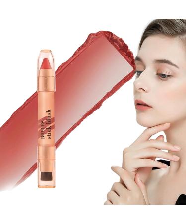 Stick for Cheeks | Double Head Stick Makeup with Brush | Buildable LightMakeup for Most Skin Tones All Day Wear Blends Perfectly onto Skin - Buy Online on GoSupps.com