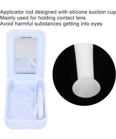 Portable Contact Lens Container Set with Mirror Tweezers & Applicator Travel-Friendly Chrysanthemums Design for Daily Use - Buy Online on GoSupps.com