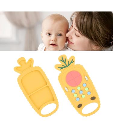 Remote Control Teething Toy  Soft Silicone Baby Chew Toys Relieve Sore Gums Versatile Enhances Oral Fit Reusable for Boys for Daily(Pineapple Model) - Buy Online on GoSupps.com