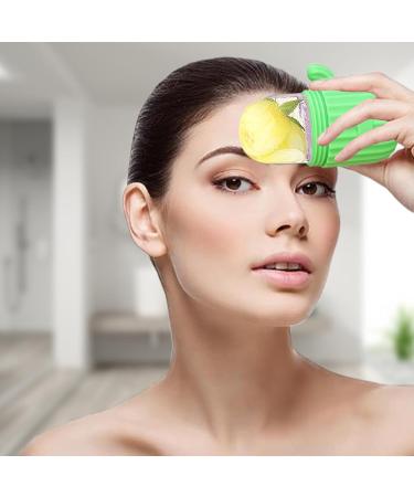 NEFLUM CAKTUS-EISROLLER: GUA-SHA Facial Roller & Ice Cube Maker for Swelling Relief | Beauty Skin Care Tool - Food-Safe Silicone in Green/Violet - Buy Online on GoSupps.com