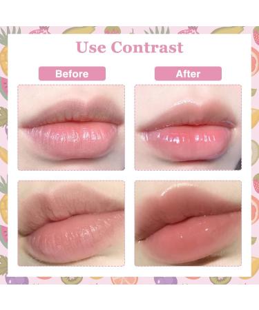 Horuili 4Pcs Colorless Transparent Lip Oil Fruit Flavored Lip Gloss Set Fruit Lip Glosses Moisturizes Lips For Dry and Withered Lips - Buy Online on GoSupps.com