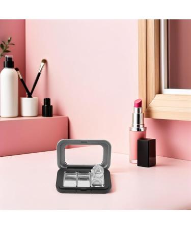 Gatuida Palette de Maquillage Vide DIY 3 Compartiments Presse Int gr e Bo te Compacte Noire Mat pour Fards Paupi res et Blush Rechargeables Rangement Pratique pour Maquillage Voyage - Buy Online on GoSupps.com