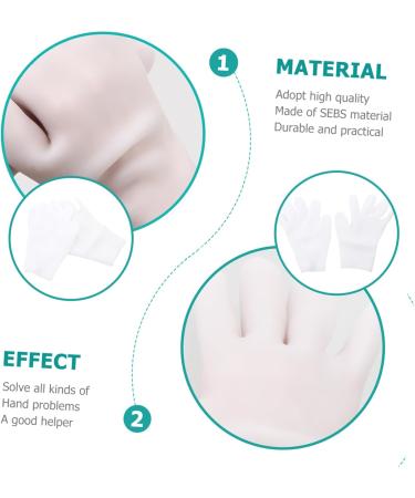 minkissy 1 Pair Moisturizing Gloves Anti- Drying Beauty Mitten Moisture Gloves Overnight Repairing Gloves Overnight Gloves for Dry Hands White Cotton Gloves White Gloves Sebs Miss Hand Use - Buy Online on GoSupps.com