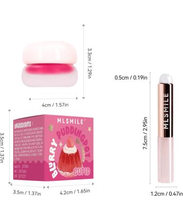 Lip Pudding Pot Blurred Pudding Pot for Lips and Cheeks Blurred Makeup Blush Lightweight to Build Soft Matte Velvet Finish Multi-use (03#Passion) - Buy Online on GoSupps.com