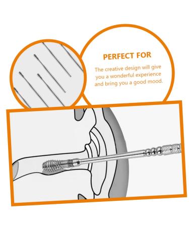 FRCOLOR 6pc Stainless Steel Ear Pick Set - Earwax Cleaning Tool Kit for Ear Wax Removal - Buy Online on GoSupps.com