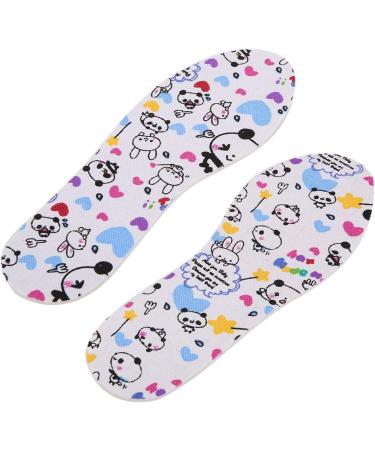 Kids Shoe Inserts | Memory Sponge Panda Massage Insoles for Kids | Soft Breathable Non-Slip & Cut-to-Fit | Comfortable Support for Children - Buy Online on GoSupps.com