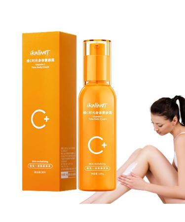 Linsition Brightening Body Cream - 100ml Vitamin C Time Nourishing Body Cream | Brightening Body Moisturizer for Women Men Improve Skin Linsition