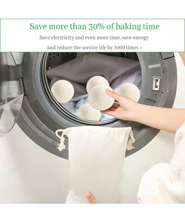 Fainfun Natural Wool Dryer Balls - 6 Pack (6cm) | Eco-Friendly Efficient Laundry Solution for Down & All Fabrics - Buy Online on GoSupps.com