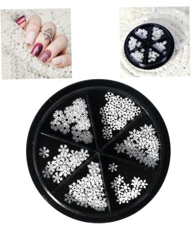 templateSnowflakes Nail Sequins Metal Slices Nail Stickers Decals Nail Art DIY Design - Buy Online on GoSupps.com