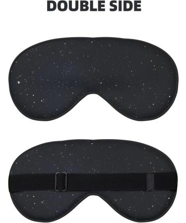 Premium Black Glitter Sleep Mask | Reusable Soft Eye Covers for Men & Women | Ideal for Travel Camping & Better Sleep - Buy Online on GoSupps.com