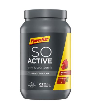 Powerbar Isoactive Red Fruit 1320g - Isotonic Sports Drink - 5 Electrolytes + C2MAX Red Fruit 1.32 kg (Pack of 1)