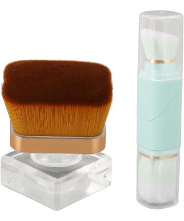 Dual End Makeup Foundation Brush with 360 Degrees Rotation Soft Hair and Portable Size for Beautiful Face - Buy Online on GoSupps.com