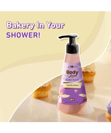 Buy Pl-um Vanilla Vibes Body Wash | SLS-Free Creamy Formula | Long Lasting Vanilla Fragrance | Aloe-Infused for Soft Skin - 240 ml - International Shipping - Buy Online on GoSupps.com