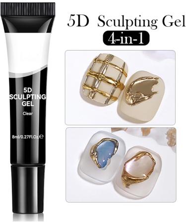 5D Nail Sculpting Gel | 5D Artistic Gel for Nail Art | Clear Manicure Supplies for Beginners Women and Events - Buy Online on GoSupps.com
