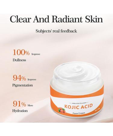 Kojic Acid Face Cream for Women - Skin Care Cream - Moisturising Cream for Dark Skin - Dark Spot Remover Cream - Anti Wrinkle Face Cream - Anti Aging Moisturizing Soothing Day & Night Cream - Buy Online on GoSupps.com