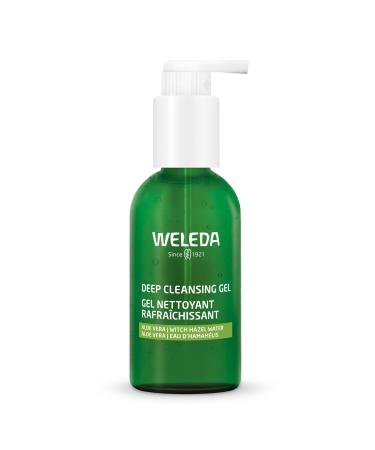 Weleda Organic Deep Cleansing Gel 150ml - Natural light cleansing gel in a pump bottle.