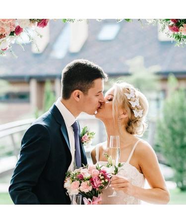 12pcs Double Layer Organza Butterfly Lace Trim for DIY Crafts - White - Buy Online on GoSupps.com