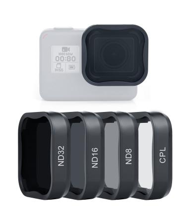 SOONSUN 4-Pack Lens Filter CPL ND8 ND16 ND32 Filter for GoPro Hero 5 6 7 Black, Neutral Density and Circular Polarizing Lens Filter Kit Lens Protector for GoPro Hero 5 6 7 Black Camera - Buy Online on GoSupps.com