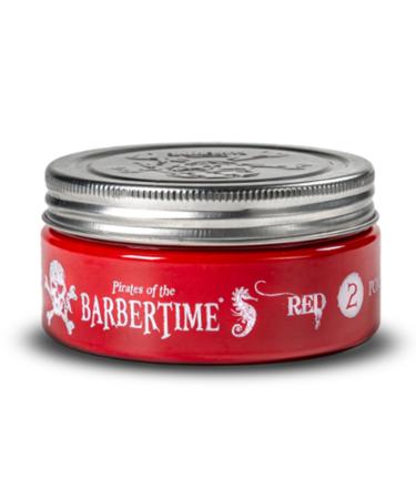 BARBERTIME Hair Styling Aqua Wax | No2 Red Pomade Shine Look | Long Lasting Formula Strong Hold 150 ml
