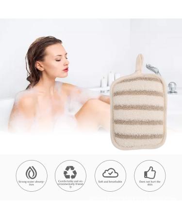 Exfoliating Sponge Pad - Double-Sided Deep Cleaning Shower Scrubber | Linen | International Shipping - Buy Online on GoSupps.com