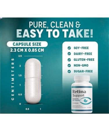 (Pack 3) Retina Supplement Capsules VisionClear Pills - Maximum Strength Supplement for VisionVitamin (180 Capsules) - Buy Online on GoSupps.com