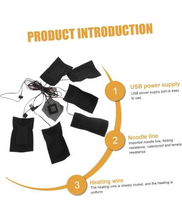 ToddMomy Heating Film Set for Clothing | USB Heating Pillows & Mats | Winter Warmers | Carbon Fiber Adjustable Heat Devices - Buy Online on GoSupps.com