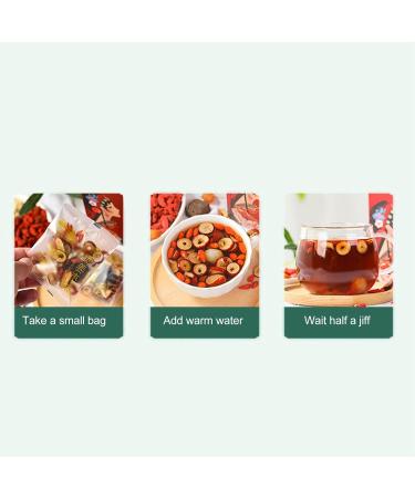 180g Dark Brown Sugar Ginger Jujube Tea with Black Sugar Cube Red Dates Shredded Ginger Wolfberry Longan No Added for Women 10 Packs - Buy Online on GoSupps.com