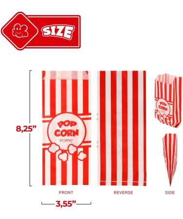Grehge corn Bags - 40 Pcs 1oz Concession-Grade Bags Popcorn Machine Accessories for Popcorn Bars Movie Nights Concessions - Buy Online on GoSupps.com
