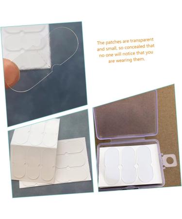 FOMIYES 60pcs Ear Stickers - Corrector De Ojeras | Cosmetic Ear Tape - Transparent Ear Patch | Vertical Ear Tape for Erect Elf Ears | White 4x16cm - Buy Online on GoSupps.com