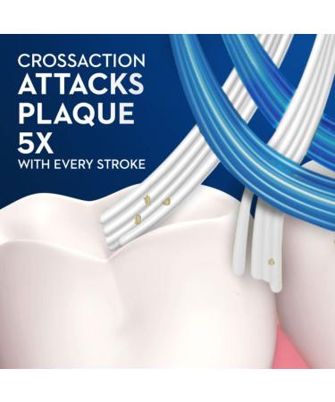 Oral-B CrossAction All in One Soft Toothbrushes - 2 Count Pack - Buy Online on GoSupps.com
