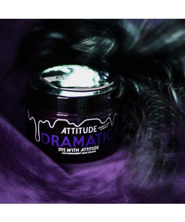  Attitude Holland Attitude Hair Dye - Vegan and Cruelty-Free Semi-Permanent Hair Dye with Conditioner - Dramatic Purple - 135ml - Buy Online on GoSupps.com