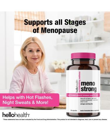 Menopause Supplements for Women | Meno Strong - Natural Relief for Night Sweats Mood Swings Hot Flashes & Hormonal Balance - 60 Capsules - Buy Online on GoSupps.com