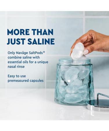 Navage Daytime & Nighttime SaltPods 30-Packs (15 Each Variety) - Salt Pod Refills Only - Exclusively Designed for The Nose Cleaner - Day/Night Sinus Rinse for Better Breathing Around The Clock Daytime & Nighttime Formula - Buy Online on GoSupps.com
