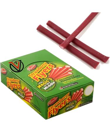 VIMIX FLYERS Strawberry Liquorice with Strawberry Crystal Centre 60 Pieces - Buy Online on GoSupps.com