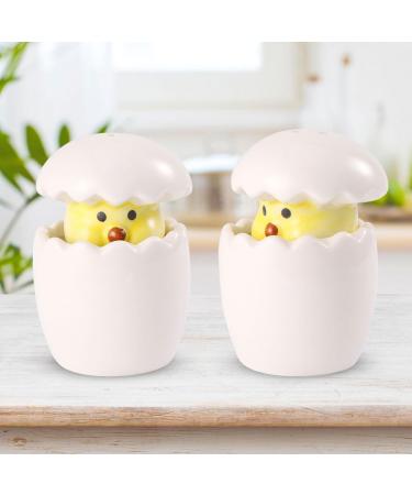 1pc Pepper Can Seasoning Container Cooking Dispenser Ceramic Chicken Figurine Ceramic Sugar Bowls Salt Bottle Ceramic Pepper Jar Salt Server Silica Gel Rooster Multifunction White - Buy Online on GoSupps.com