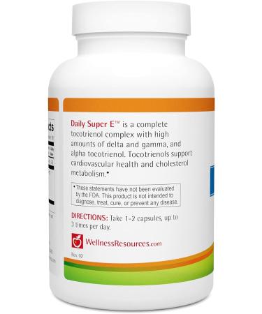 Wellness Resources Daily Super E - Full Spectrum Tocotrienols (180 Capsules) - Buy Online on GoSupps.com
