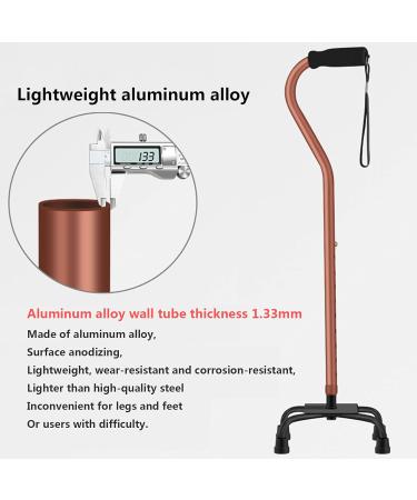 Retractable Leisure Four-Legged Crutches for The Elderly Aluminum Alloy Adjustable Walking Aid Walking Lightweight Ergonomic Adult Crutches A 75.5 to 98.5CM Fashionable Bathing in Sunlight - Buy Online on GoSupps.com
